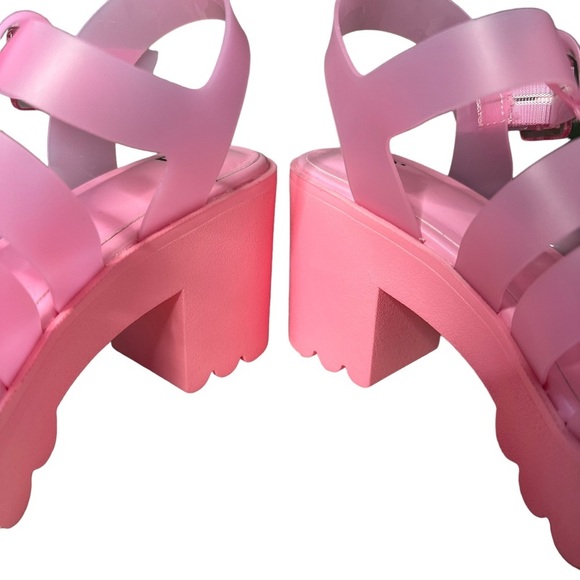 BP | Pink Mazie Lug Platform Sandal Size 7 - Picture 6 of 10